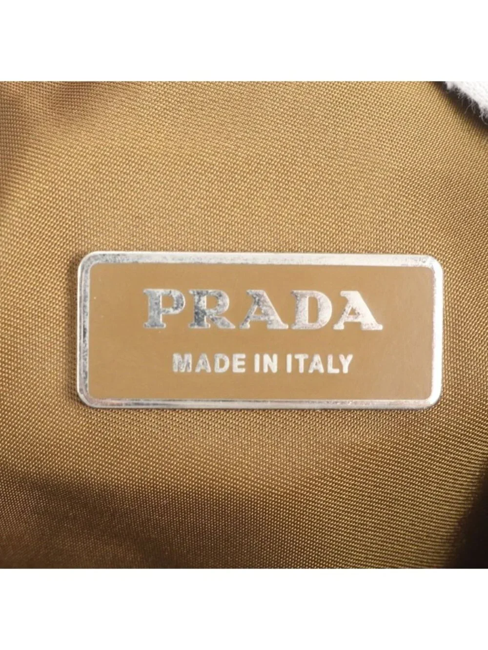 Prada White Tessuto Nylon Triangle Logo Shoulder Bag Crossbody Messenger